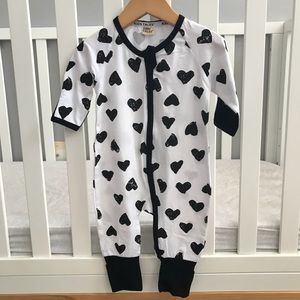 One piece heart pajamas Unisex